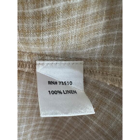 Sister Mary Embroidered Linen Shirt Dress Women’s Small - Picture 7 of 7